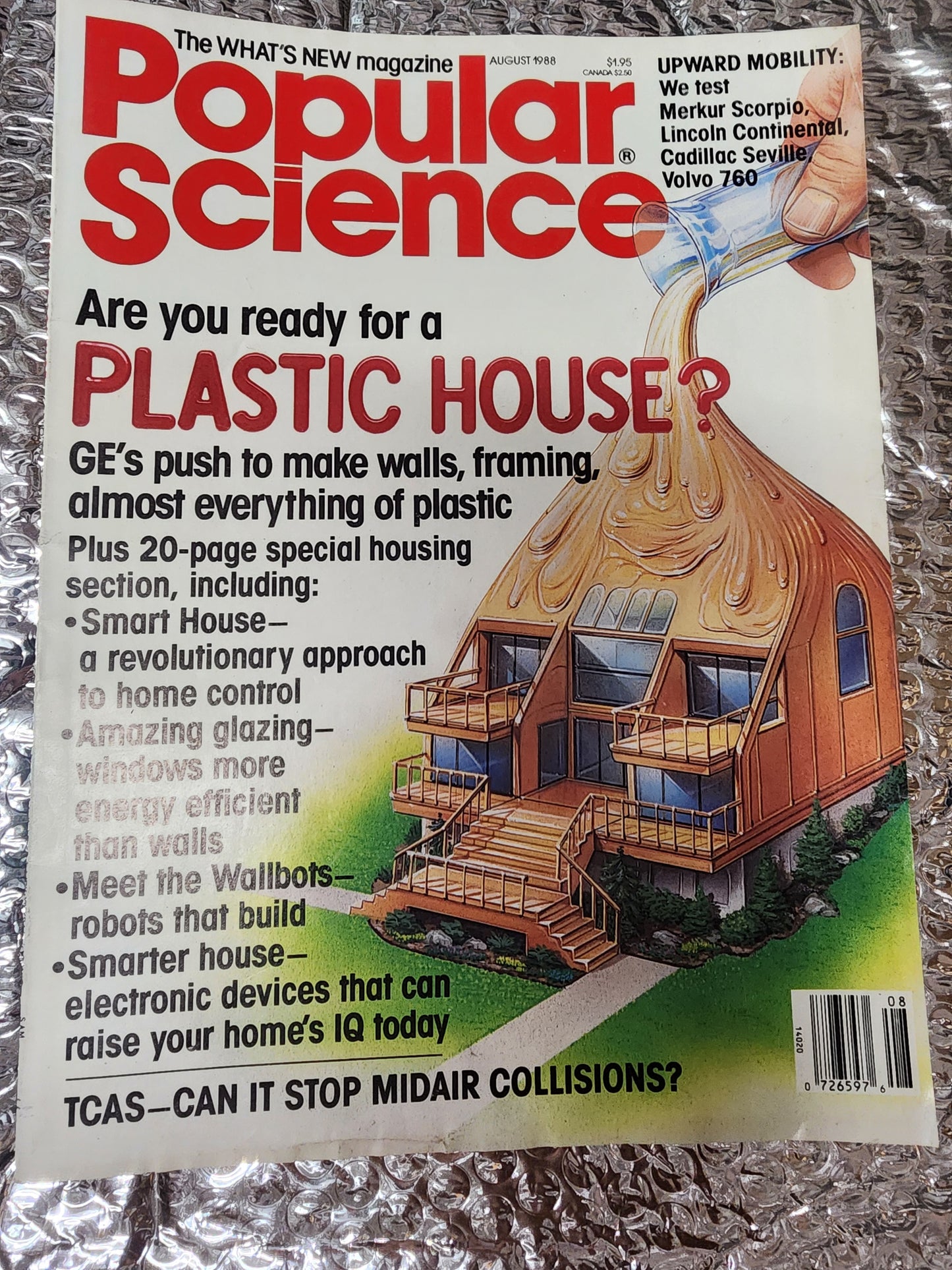 Popular Science  August 1988 Plastic House GE's Push Smart House RS