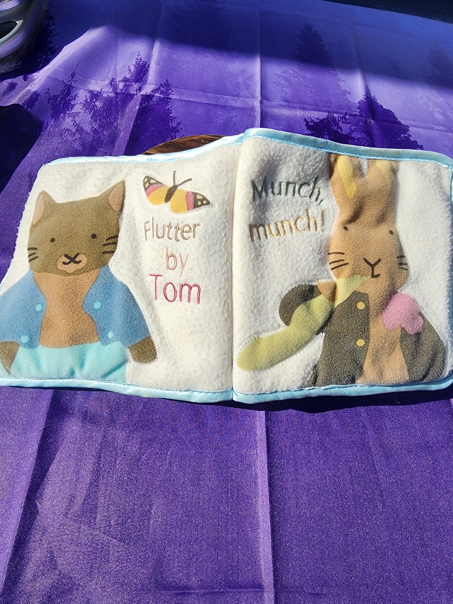 NIGHT, NIGHT, PETER RABBIT soft cloth plush baby book