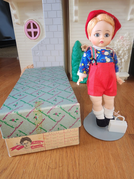 Madame Alexander Hansel 453 Boy Storybook Doll with Original Box 8"