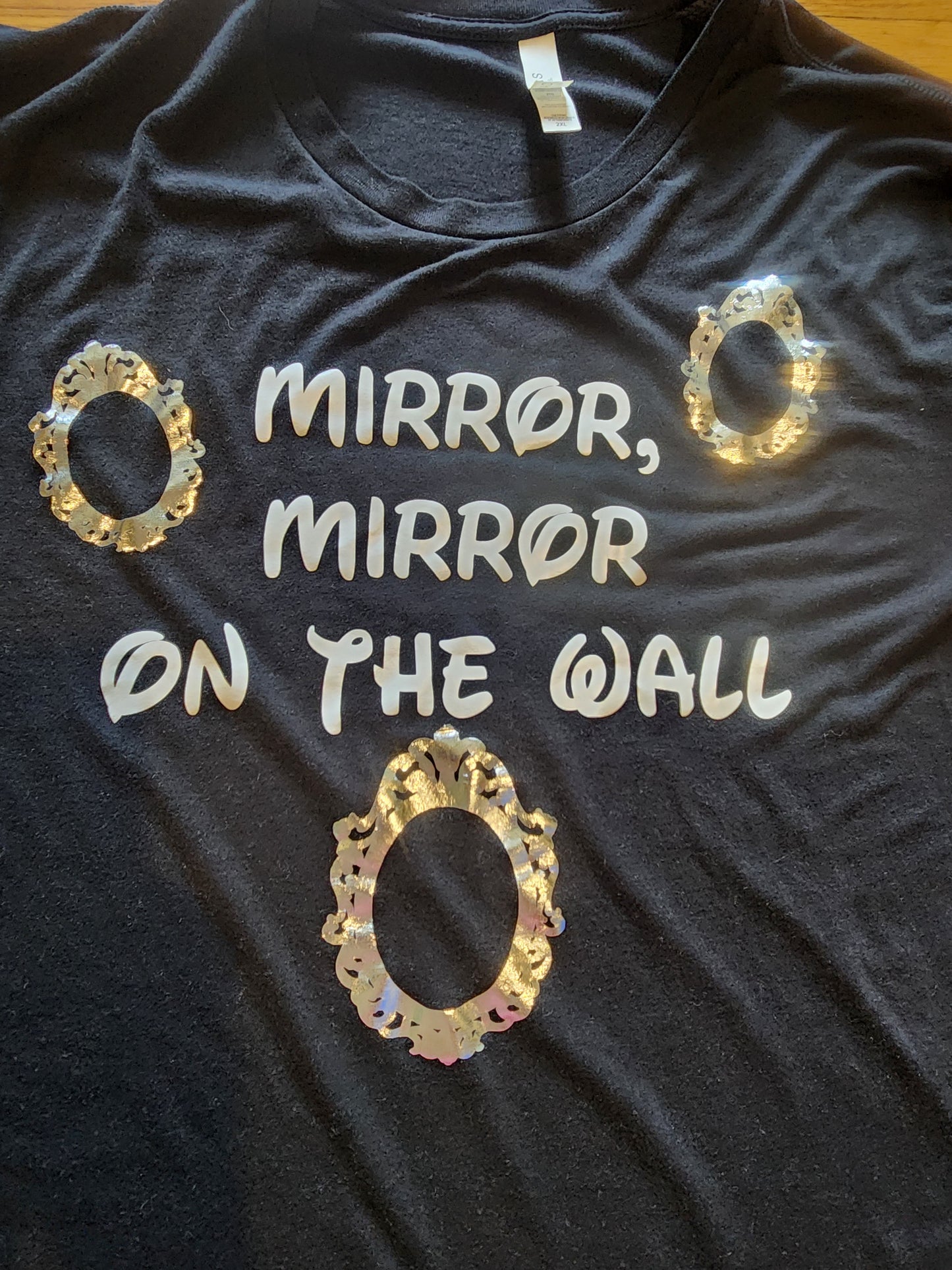Mirror Mirror on the Wall Black T-Shirt 2xl