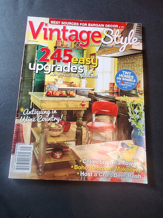 Winter 2018 Country Almanac Vintage Style Magazine, Refresh, Redo, Recycle,