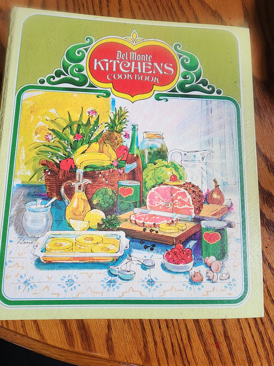Good Vintage Del Monte Cookbook First Printing May 1972.  Spiral Bound.