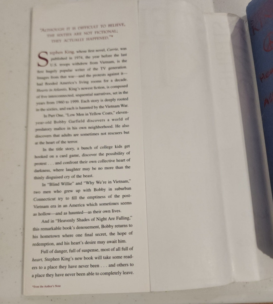 Two  Stepen Kings HB Books  Hearts in Atlantis
& Dreamcatcher