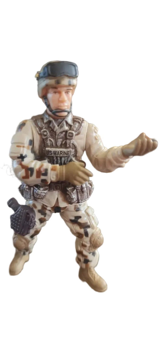 Chap Mei Excite U.S.M.C. 4in Military Action 2 Figures