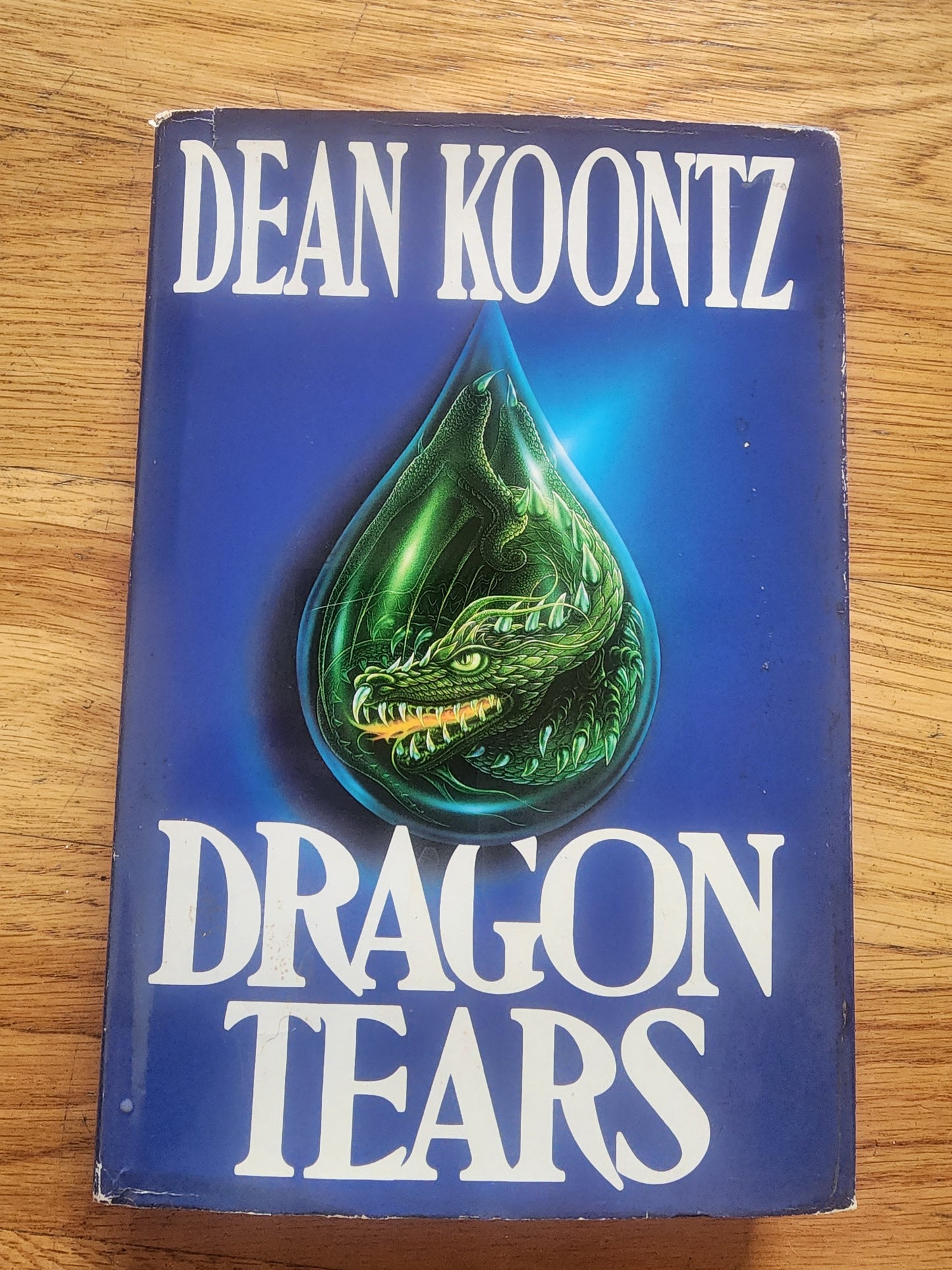 DRAGON TEARS by Dean Koontz  1993 Putnam FIRST EDITION hardcover HCDJ HORROR