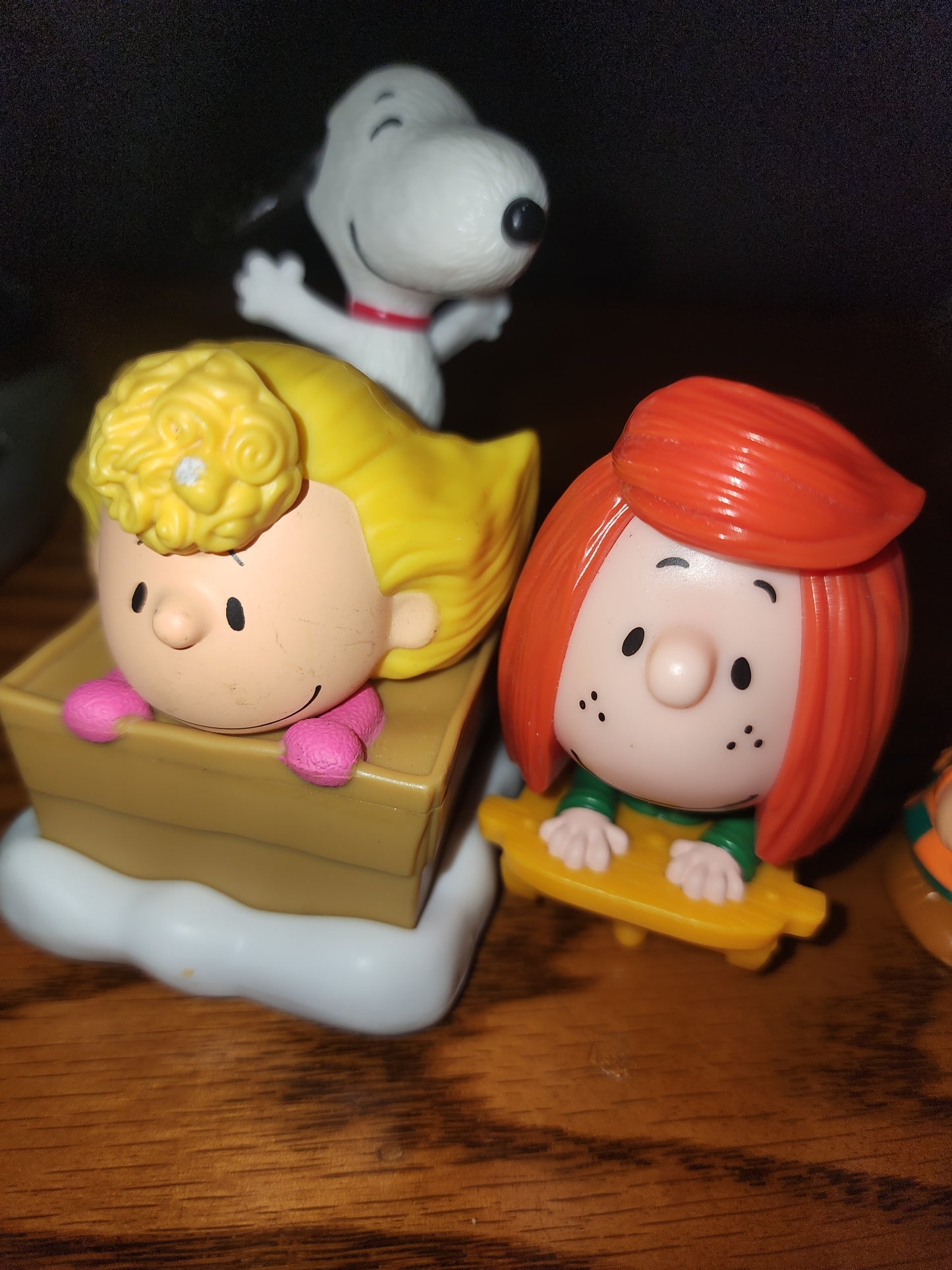 2015 Peanuts Movie Sally Snoopy Peppermint Patty & Charlie Brown McDonald's Happy Meal toys, lot of 3