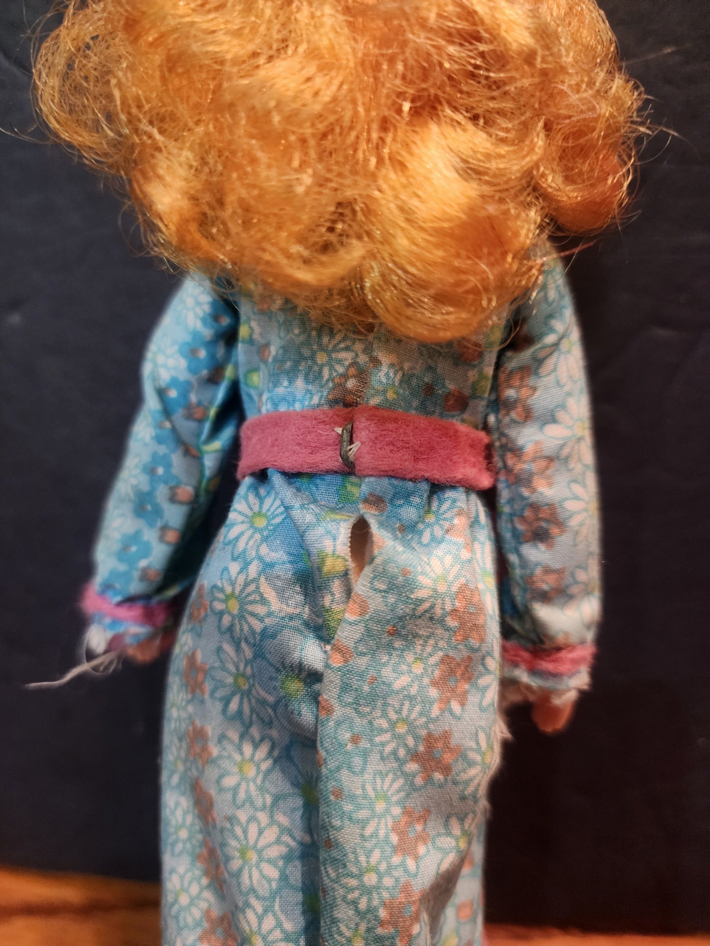 Vintage Mattel Skipper Doll in Floral Nightgown - 1960s/70s Era Barbie