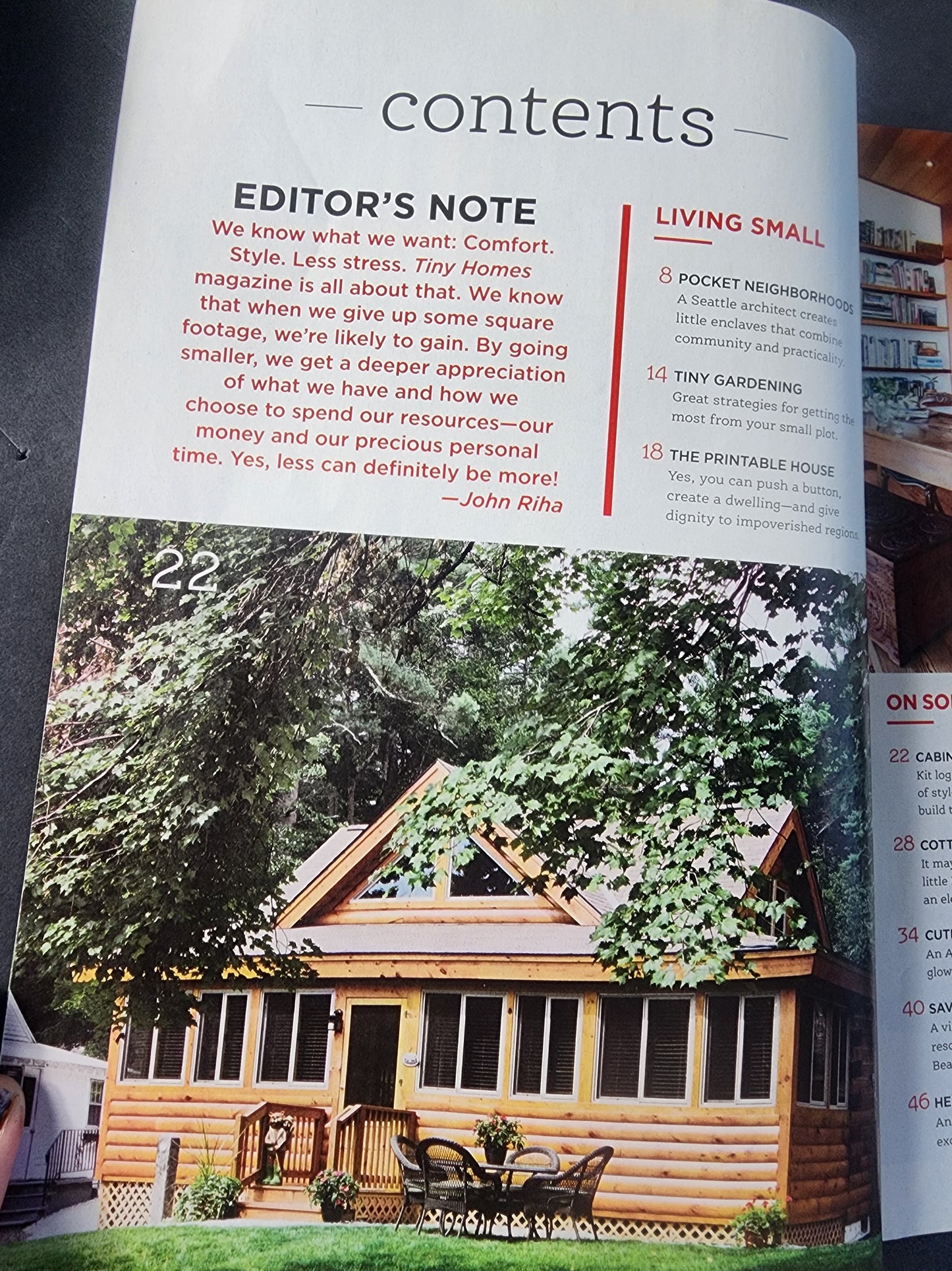 Tiny Homes Magazine - Living Large In Small Houses - 17 Beautiful Homes - Building Checklist!  Get Organized