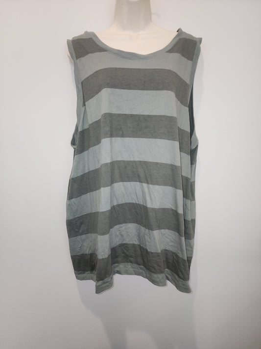 Free Assembly Tank Top Women’s Green Stripes XL