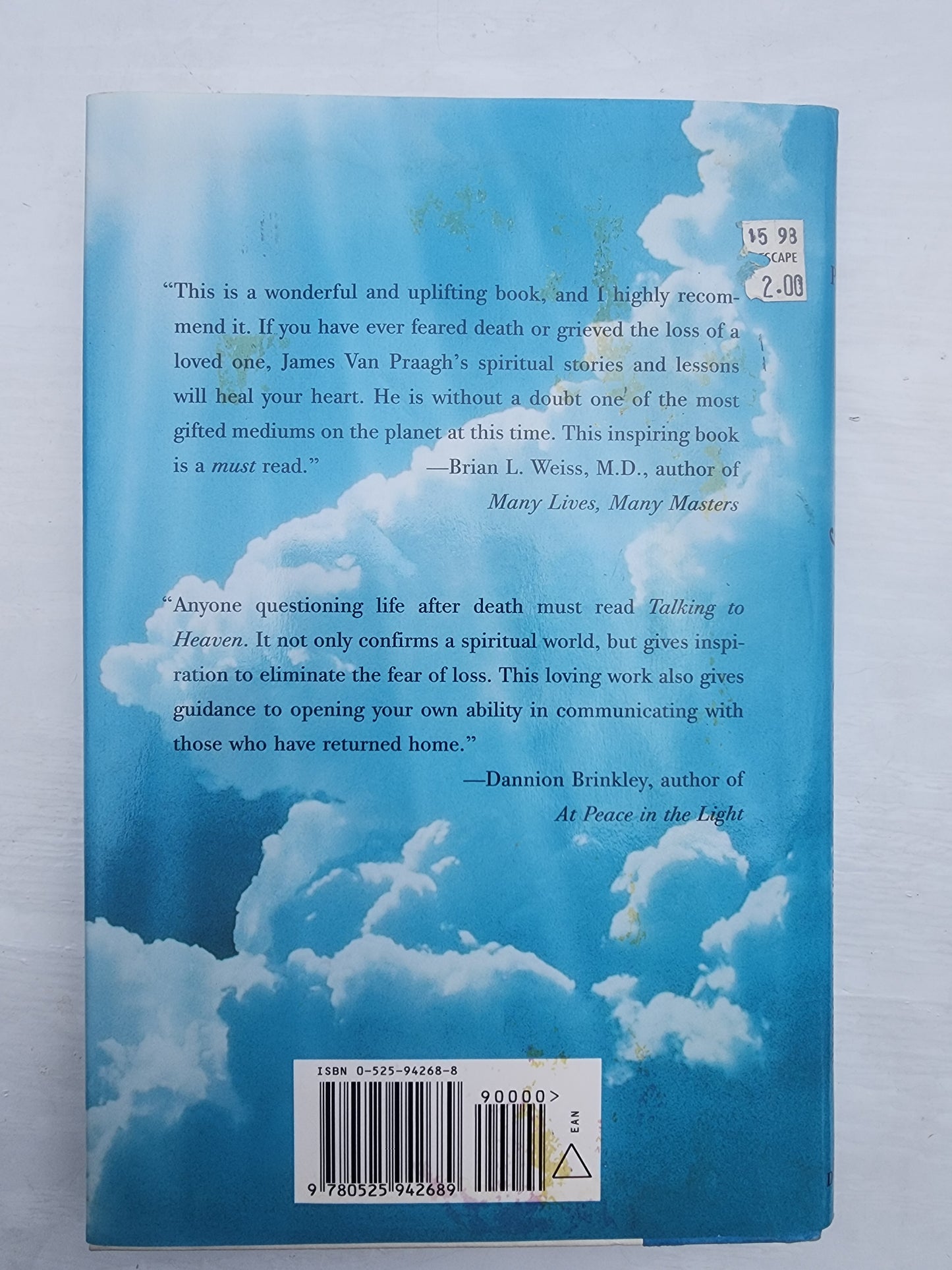 Talking to Heaven A mediums message of life after Death by James Van Praagh