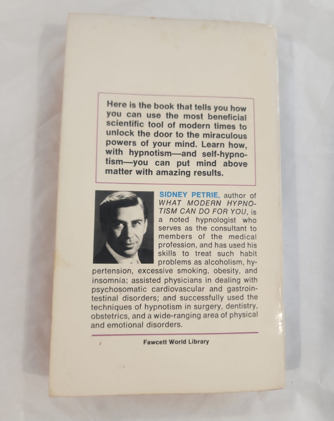 What modern hypnotism can do for you PB Book by Sidney Petrie 1968
