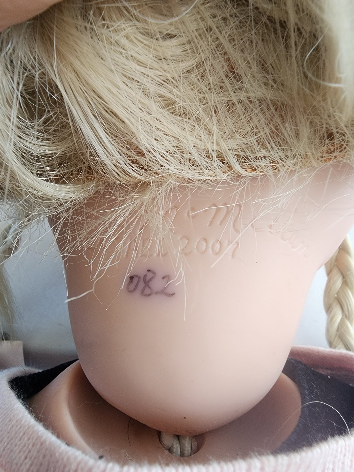 Denise McMillan Vinyl And Cloth 25" Doll AEL 2007 Blonde Hair Blue Eyes