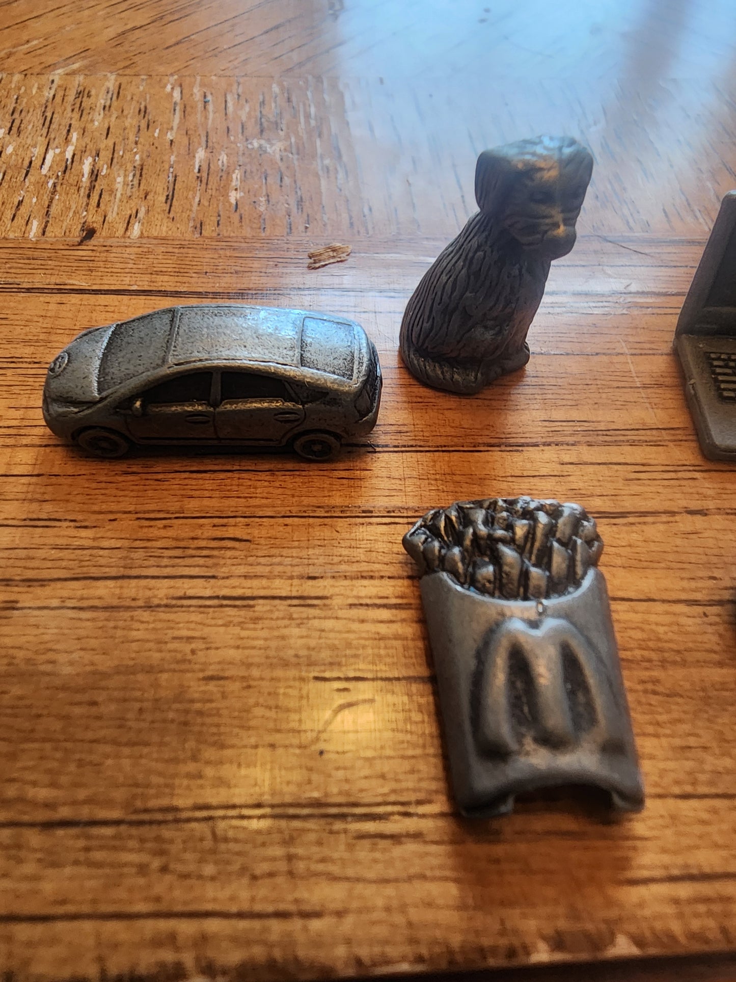 Monopoly Here & Now Edition Game Pieces 7 Pewter Tokens Replacement Parts