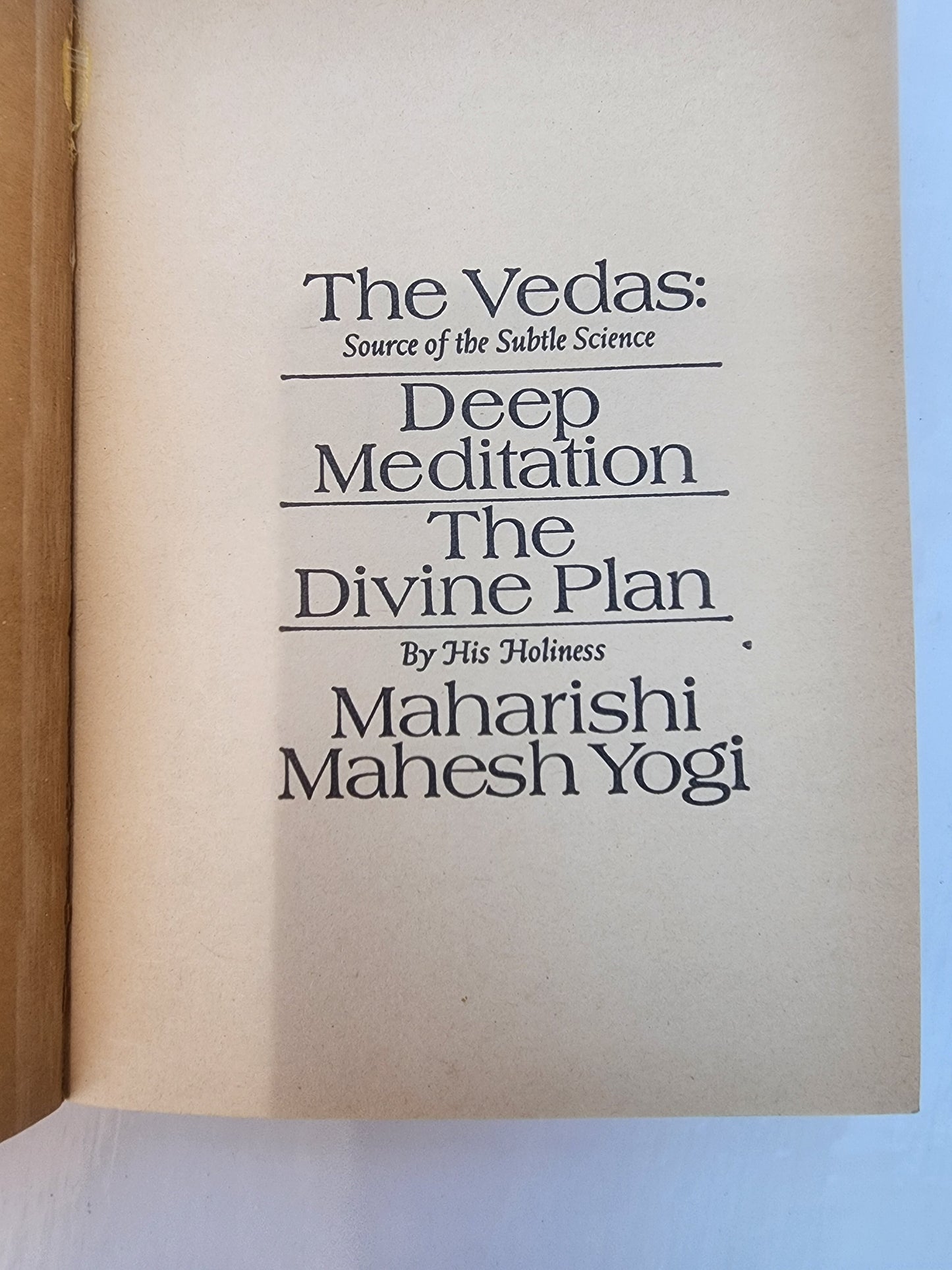 Transcendental Meditation by Maharishi Mahesh Yogi Paperback book 1973