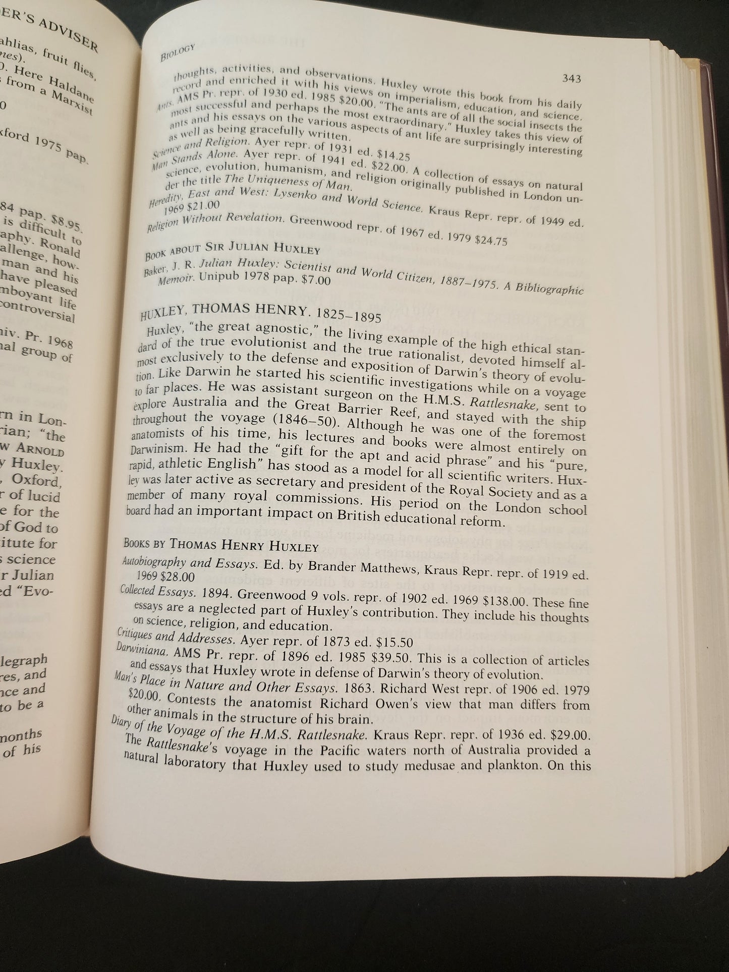 Reader's Adviser Vol.5: Best in the Literature of Science,Technology & Medicine