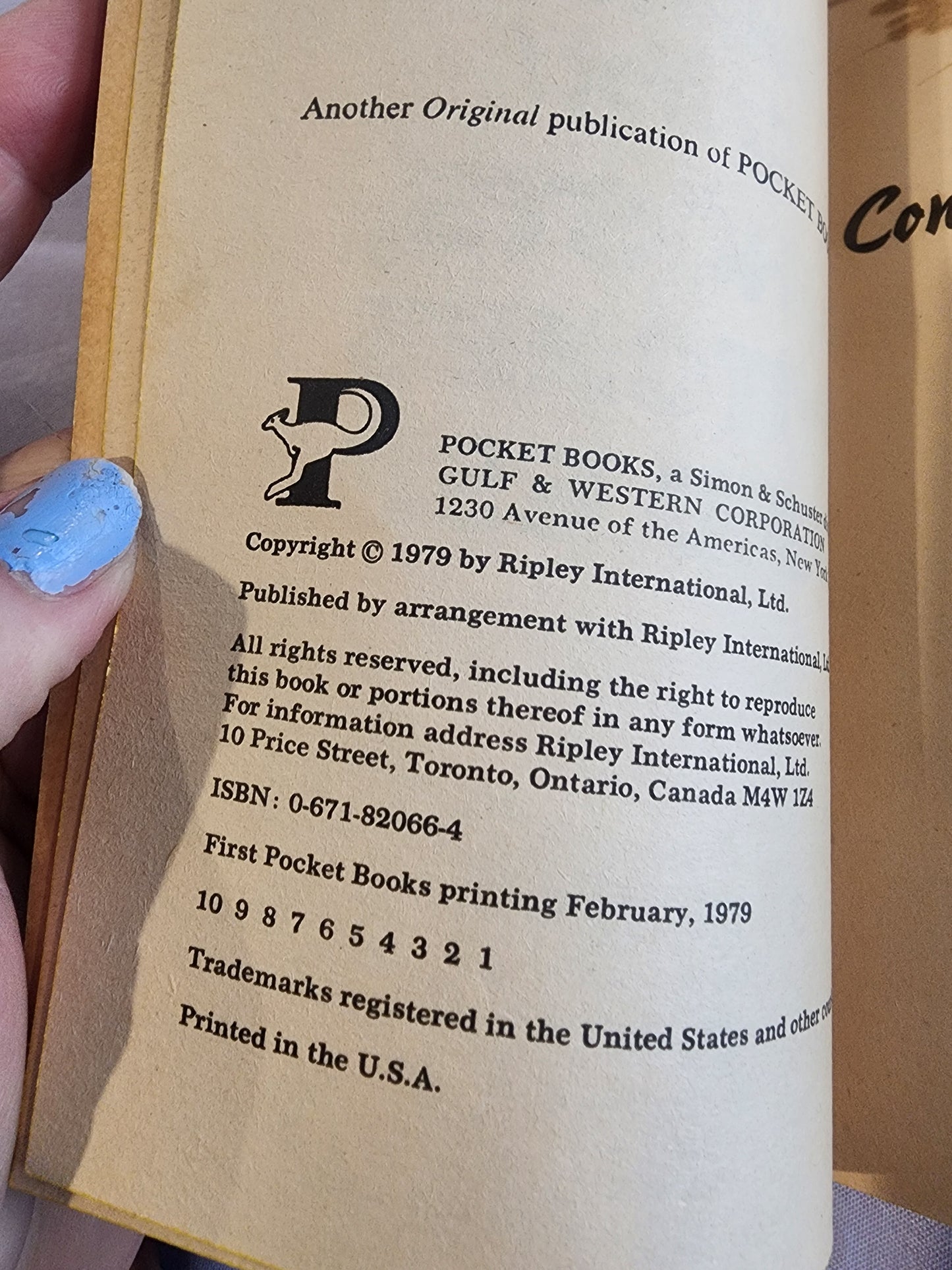 RIPLEY'S BELIEVE IT Or NOT PB Book 1979 Ghosts, Witches, & ESP Spellbinding myst