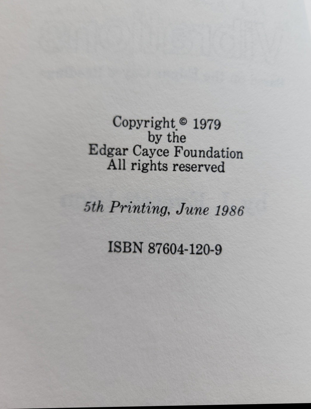 Vibrations by Everett Irion based on Edgar Cayce Readings