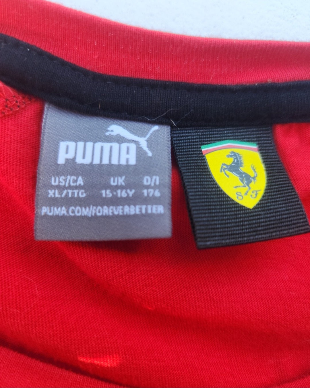 Scuderia Ferrari F1 Shirt  Formula One Puma Shell Ceva Santander Racin Boys XL