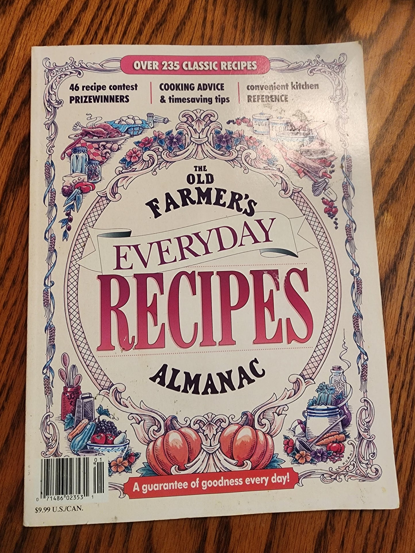 THE OLD FARMER'S ALMANAC EVERYDAY RECIPES 2010 softcover Book