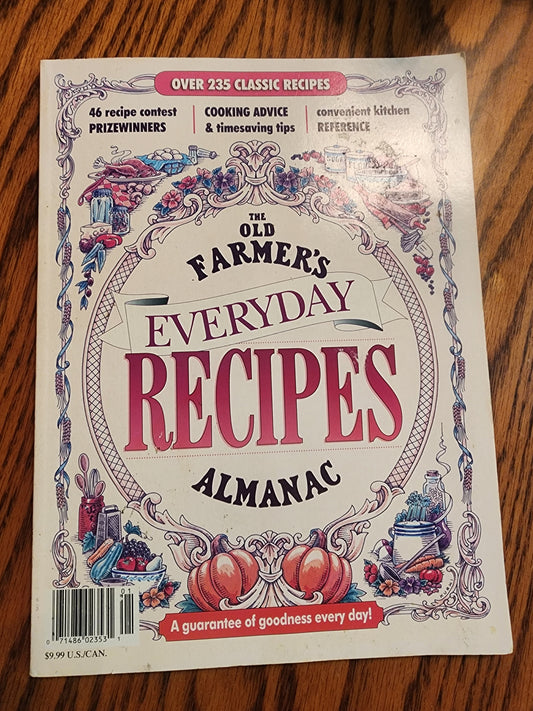 THE OLD FARMER'S ALMANAC EVERYDAY RECIPES 2010 softcover Book