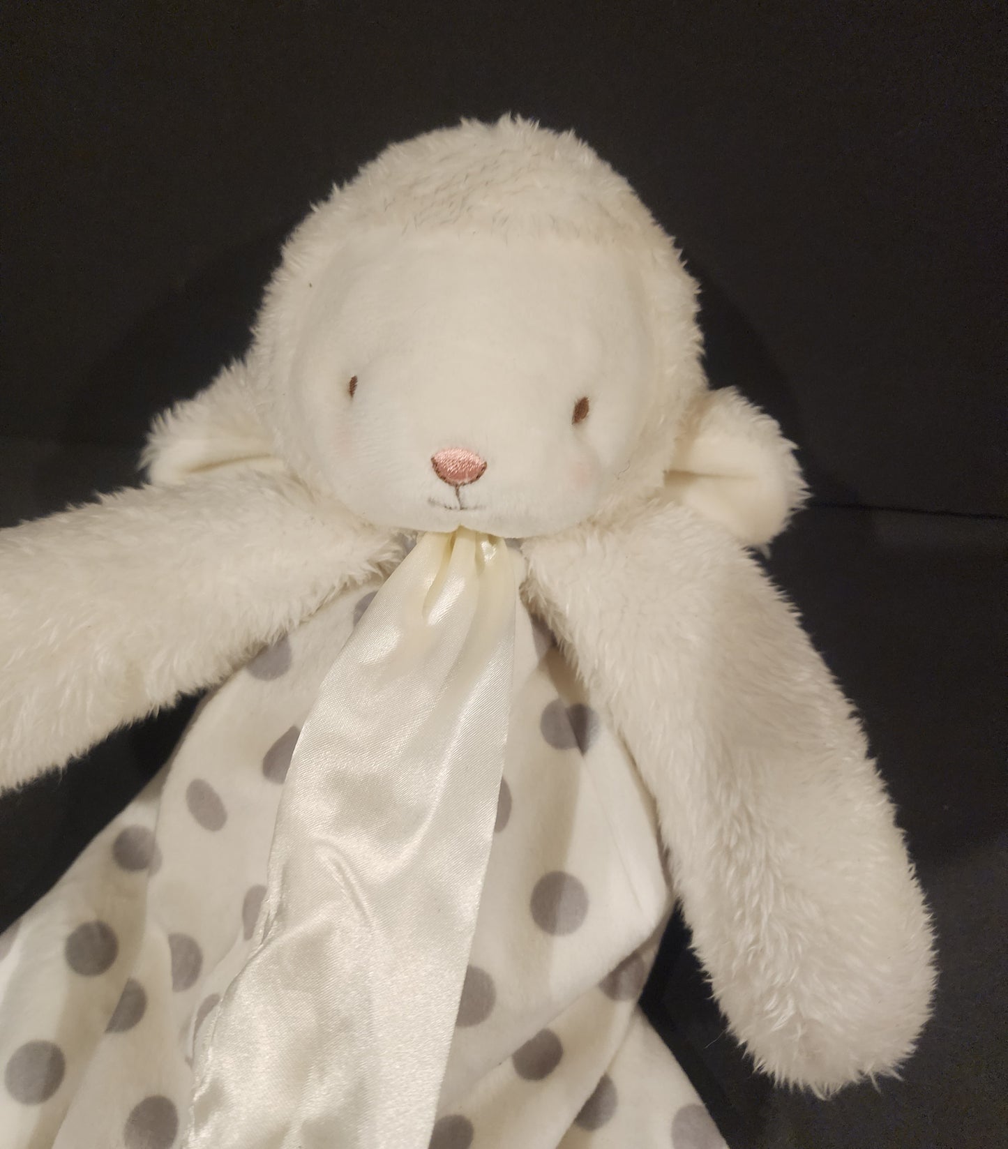 Lamb Sheep Bunnies By The Bay SATIN VELOUR Security Blanket Silky Plush Lovey