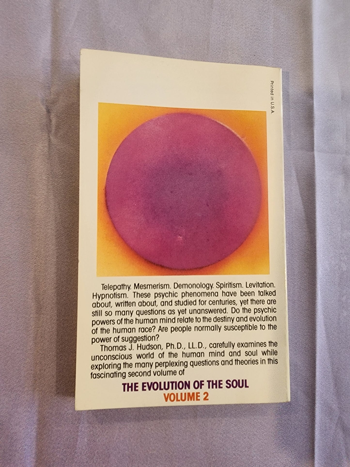 The Evolution of the Soul, Volume 2 by Thomas Hudson pb book 1979
