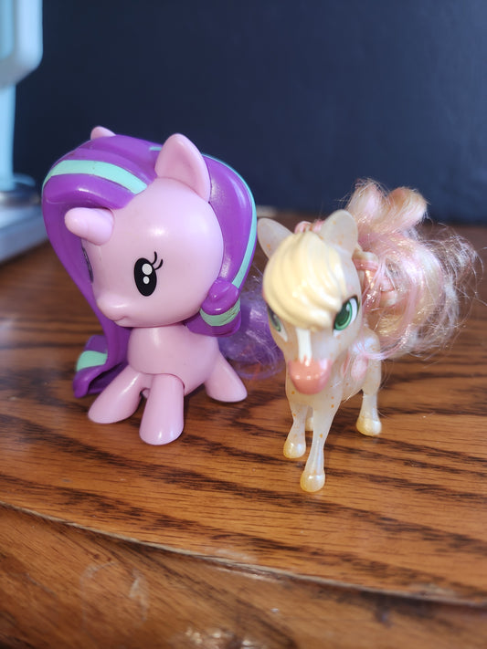 My Little Ponys Starlight Glimmer McDonald's Happy Meal Toy 2018 Wind Up Walker and another pony