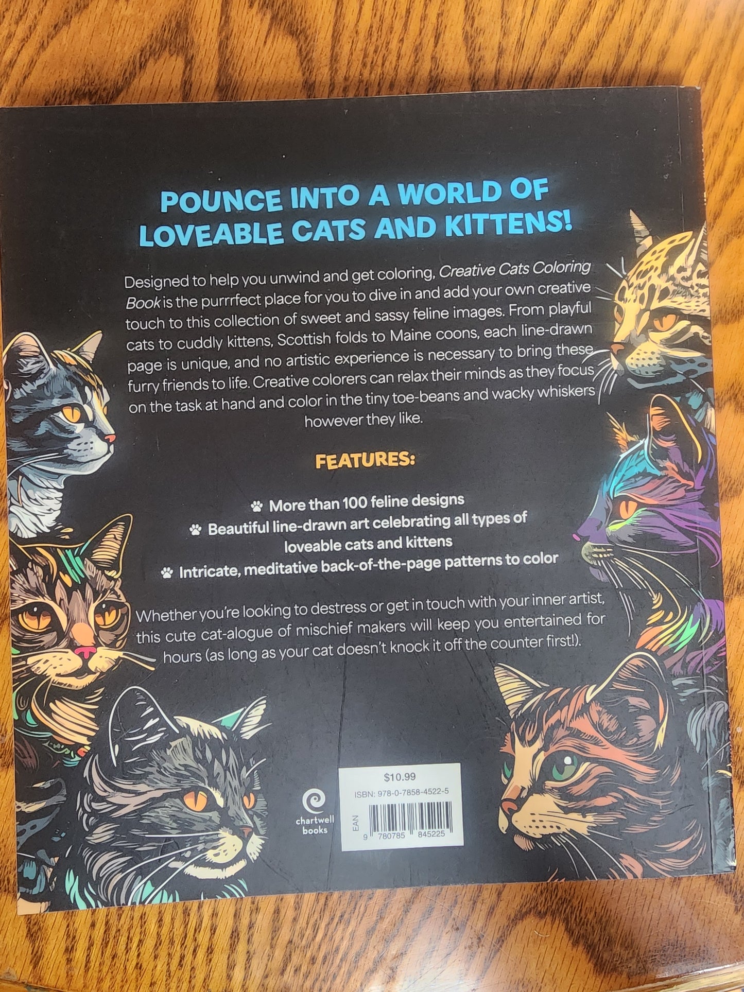 Creative Cats Coloring Book: Cat-tastic Kitties to Color". 100+ pages to color