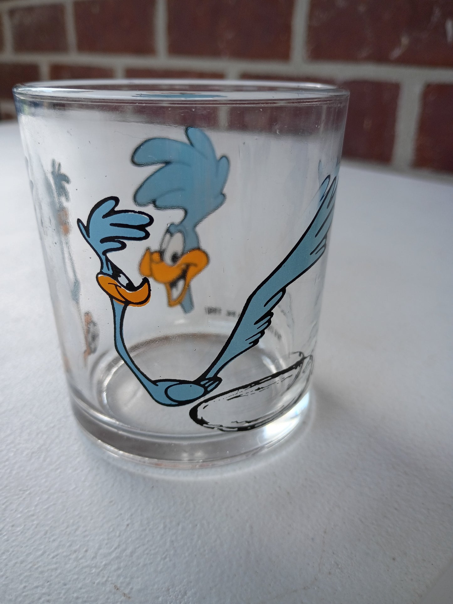 Road Runner juice glass 1992  TM Warner Brothers