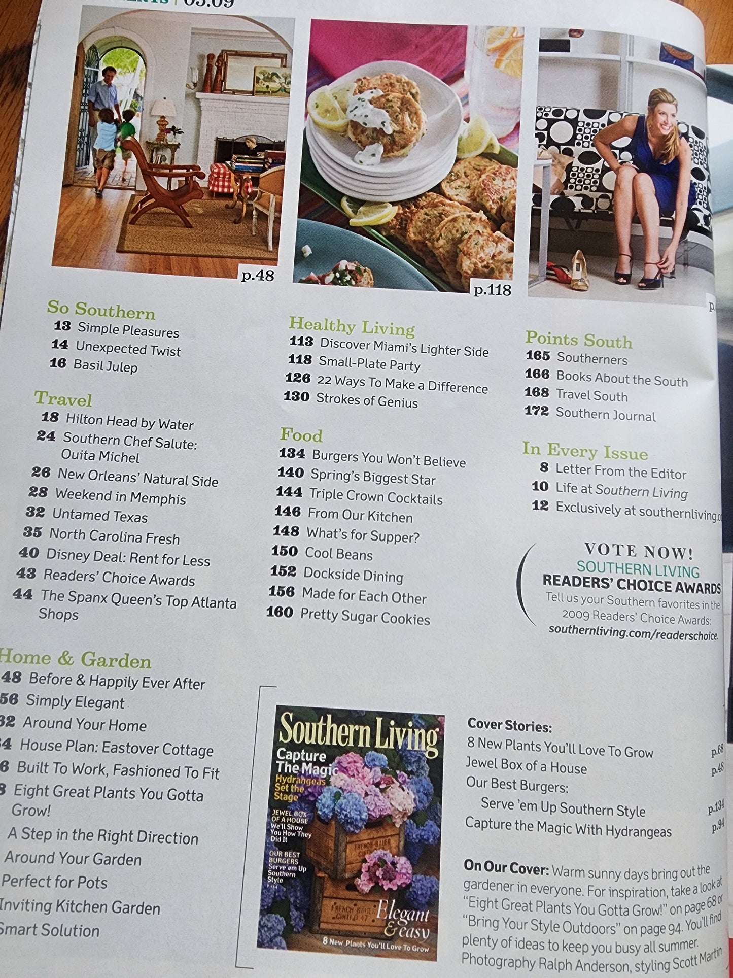 Southern Living Magazine Capture The Magic Hydrangeas Set The Stage May 2009