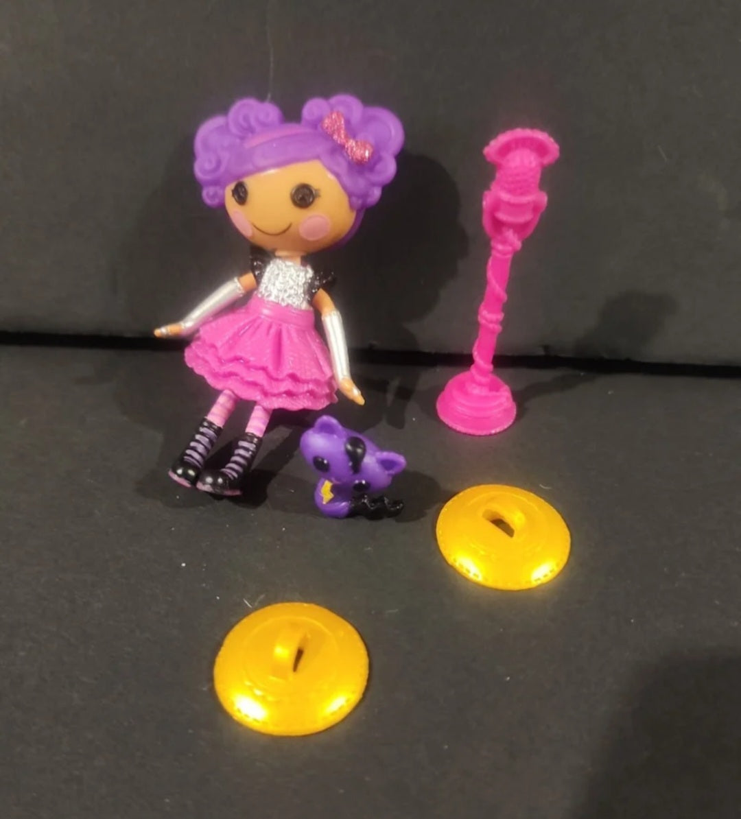 Mini Lalaloopsy Storm E. Sky Doll & Purple Cat Pet - 5 Piece Set