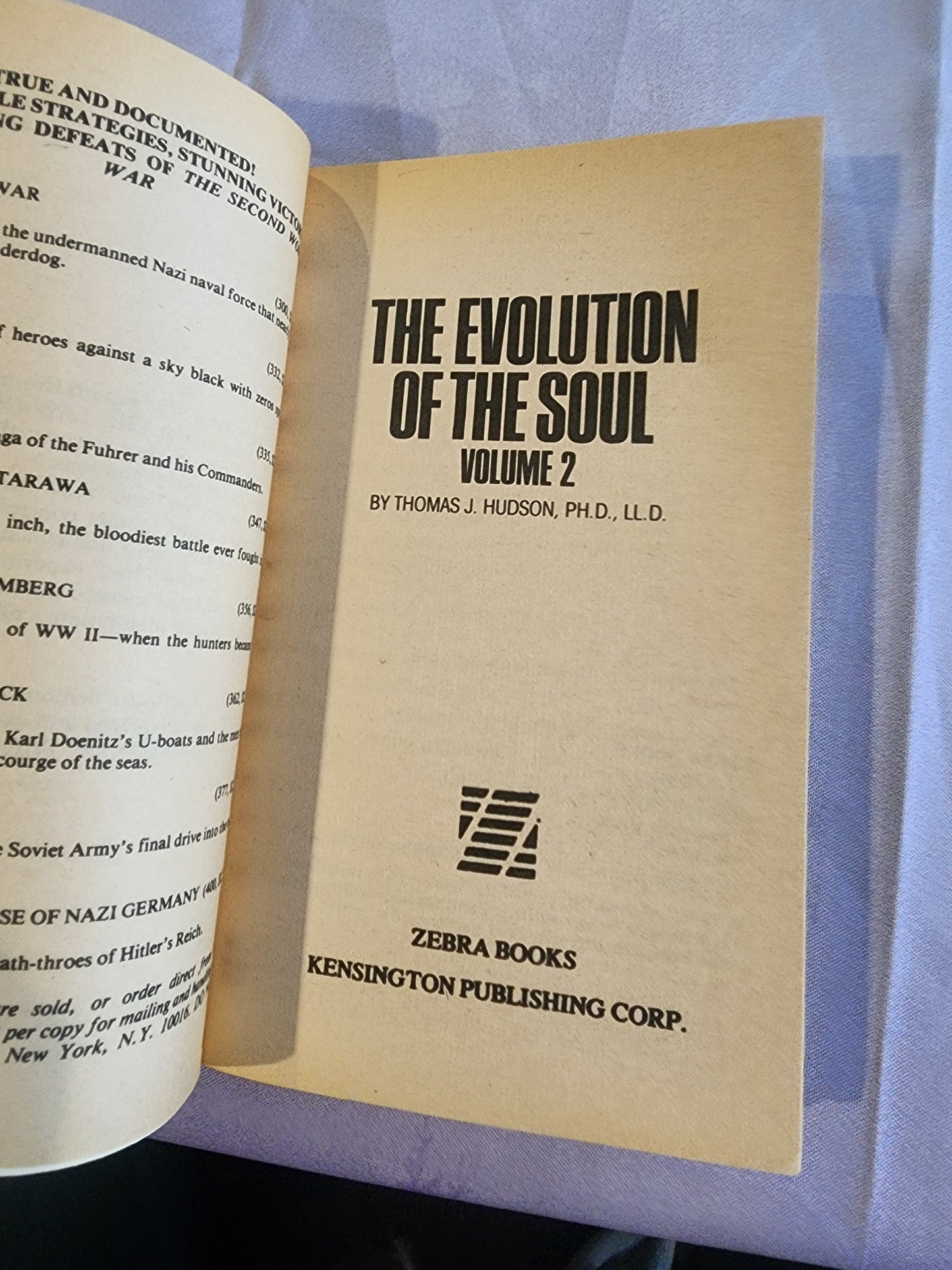 The Evolution of the Soul, Volume 2 by Thomas Hudson pb book 1979