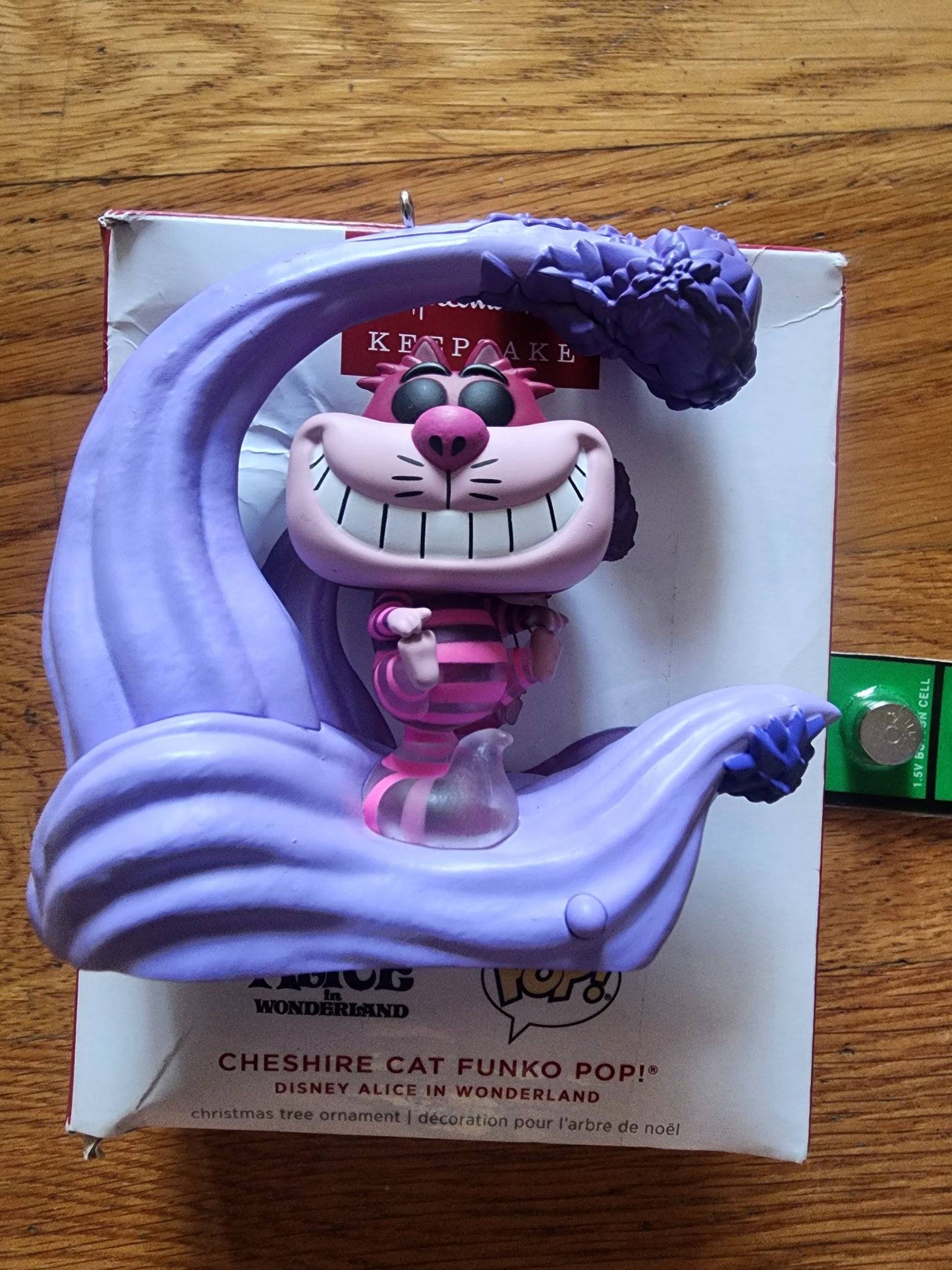 Hallmark Keepsake Christmas Ornament 2024 Disney Alice  Wonderland Cheshire Cat