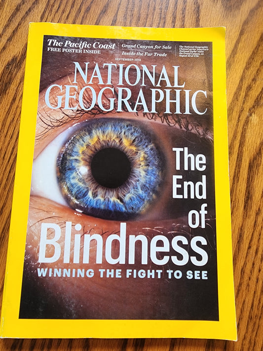 National Geographic 9/2016, Grand Canyon, Fur Trade, Blindness Heat Wave & More