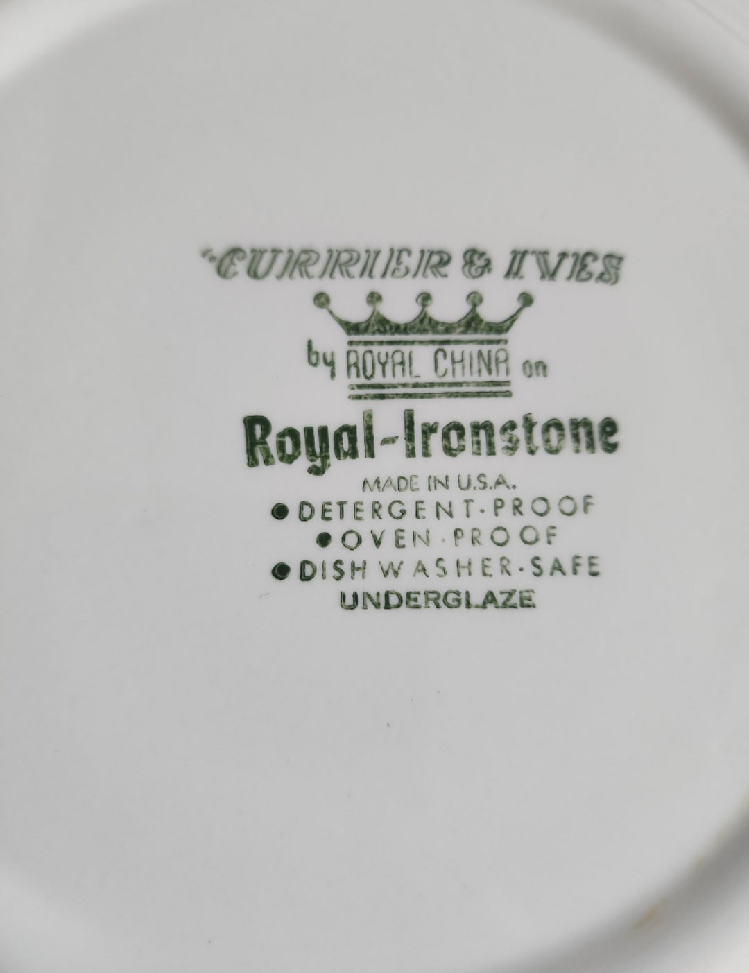Beautiful Vintage CURRIER & IVES The Old Grist Mill Dinner Plate 10” Apr19_09:00