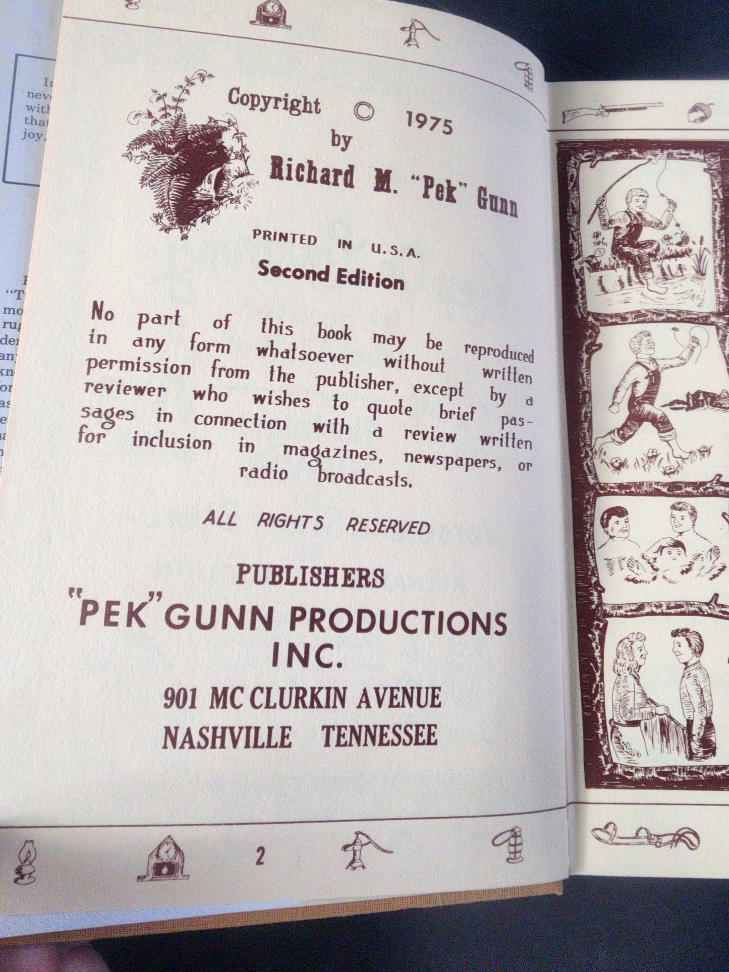 Keep on Laughing: Tennessee Folk Lore by "Pek" Gunn (1975 Hardcover)