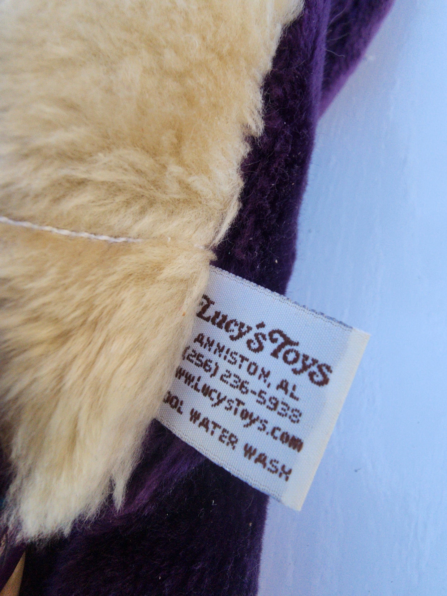 Lucy’s Toys Magnificent Dragon Hand Puppet Purple Gold Vintage - Plush  aprox. 25" Large