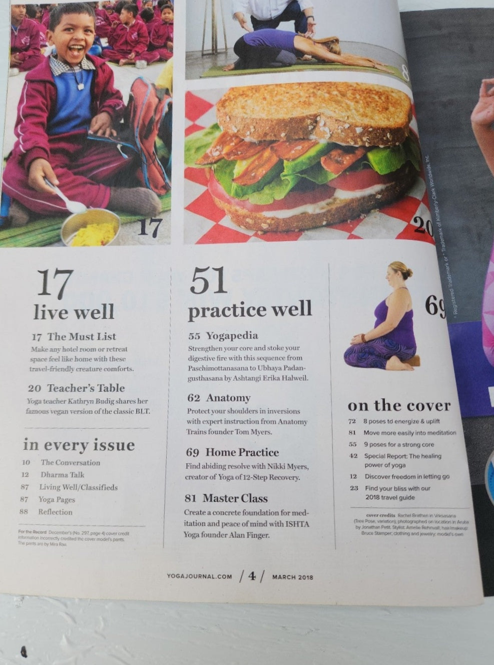 Yoga Journal March 2018 The Healing Power of Yogpa