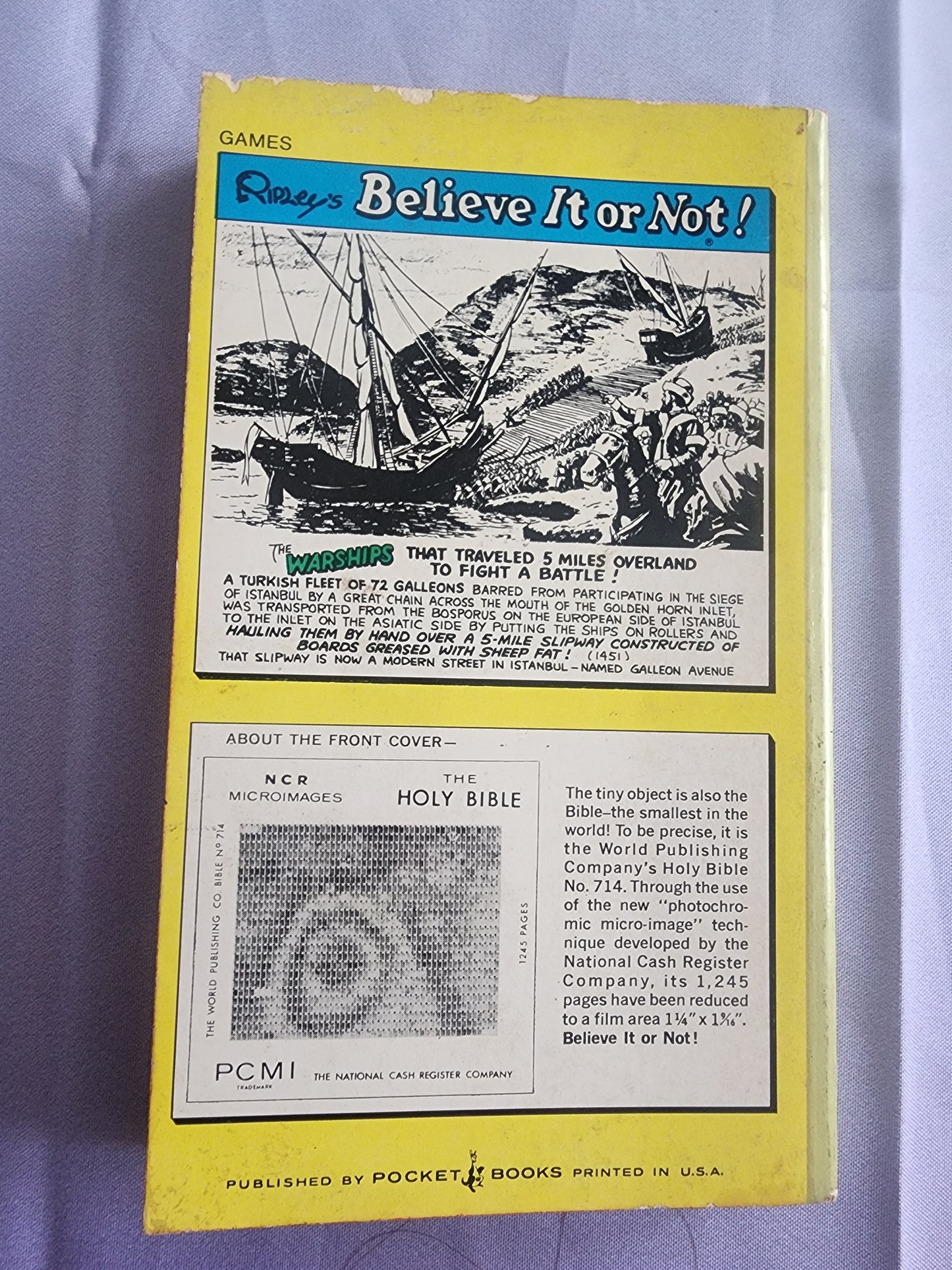1968 RIPLEY'S BELIEVE IT Or NOT 2nd Series.  Pocket Paperback