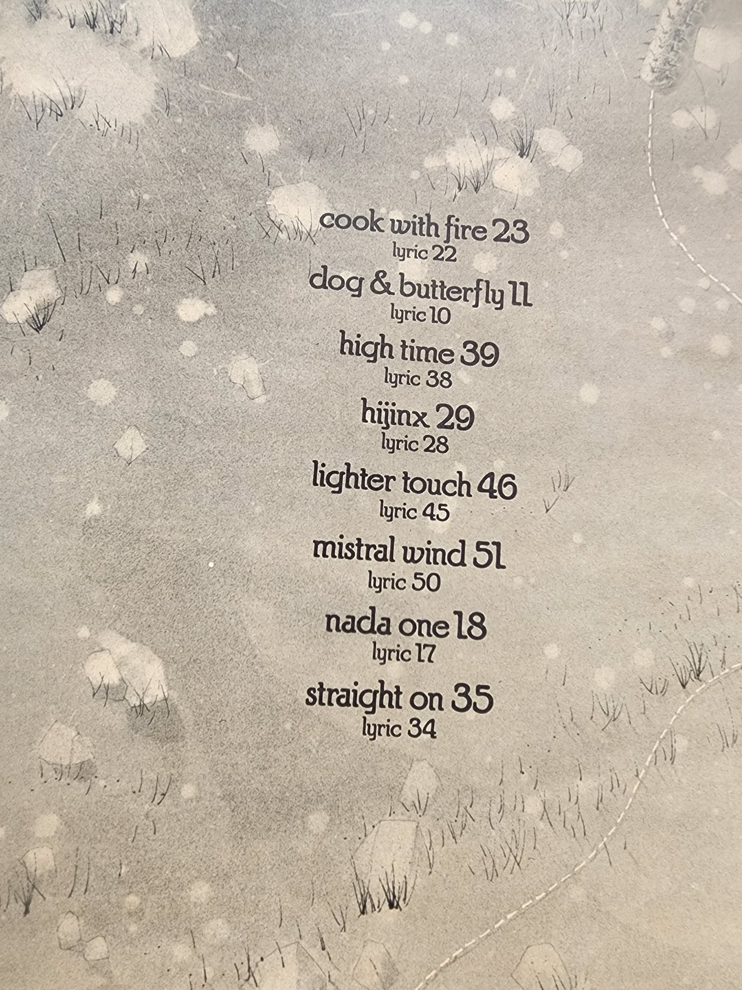 Heart Dog & Butterfly Music Piano Songbook 1979