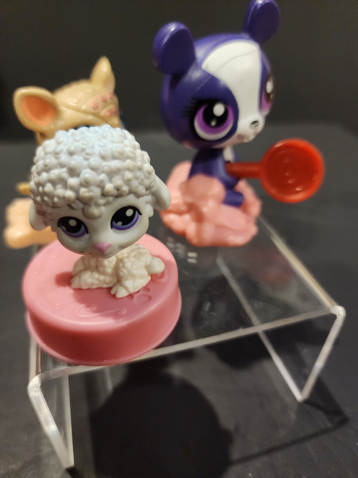 LITTLEST PET SHOP LPS ARMADILLO BOBBLEHEAD, Panda, Lamb Kitten MCDONALDS TOY