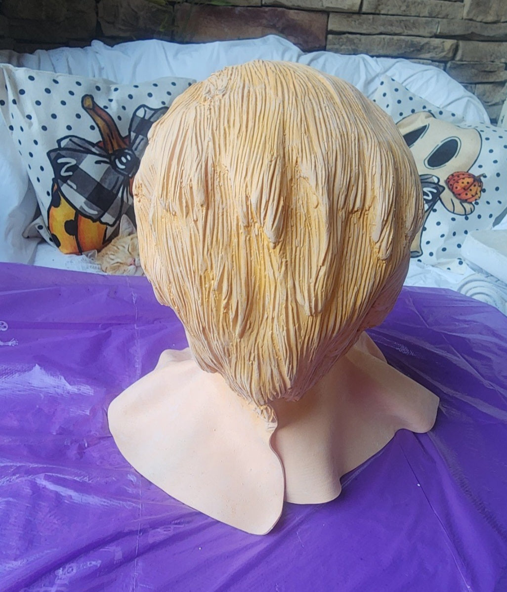 Horror latex Mask with alien coming out of man's Mouth