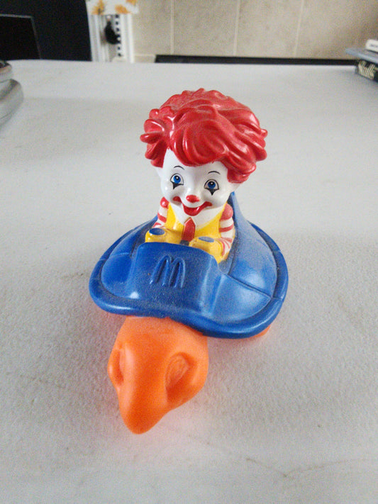McDonald's Happy Meal Toy Baby Ronald McDonald Riding Turtle Bath Toy 2010