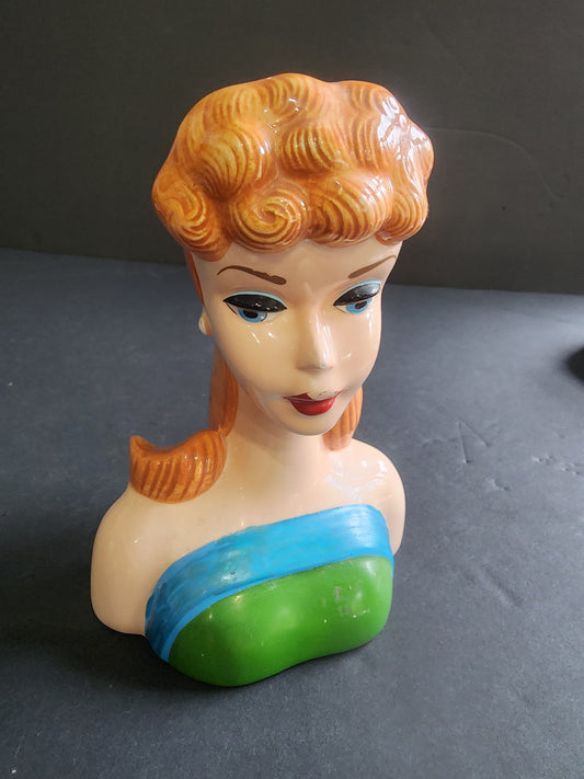 BARBIE HEAD VASE FROM BARBIE WITH LOVE ENESCO SENIOR PROM 1994