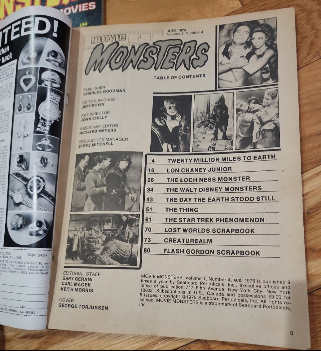 Vintage 1975 Horror & Monster Magazine 2-Book Lot
