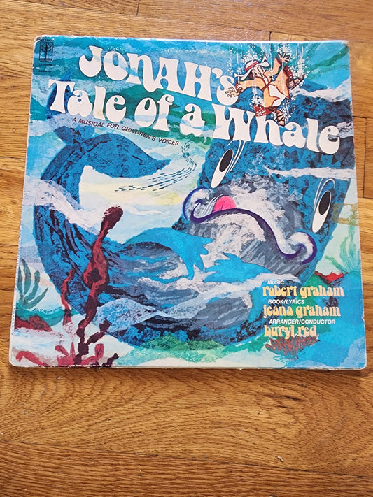 Jonah's tale of the whale 1974 Broadman VTG record vinyl Kids Stories