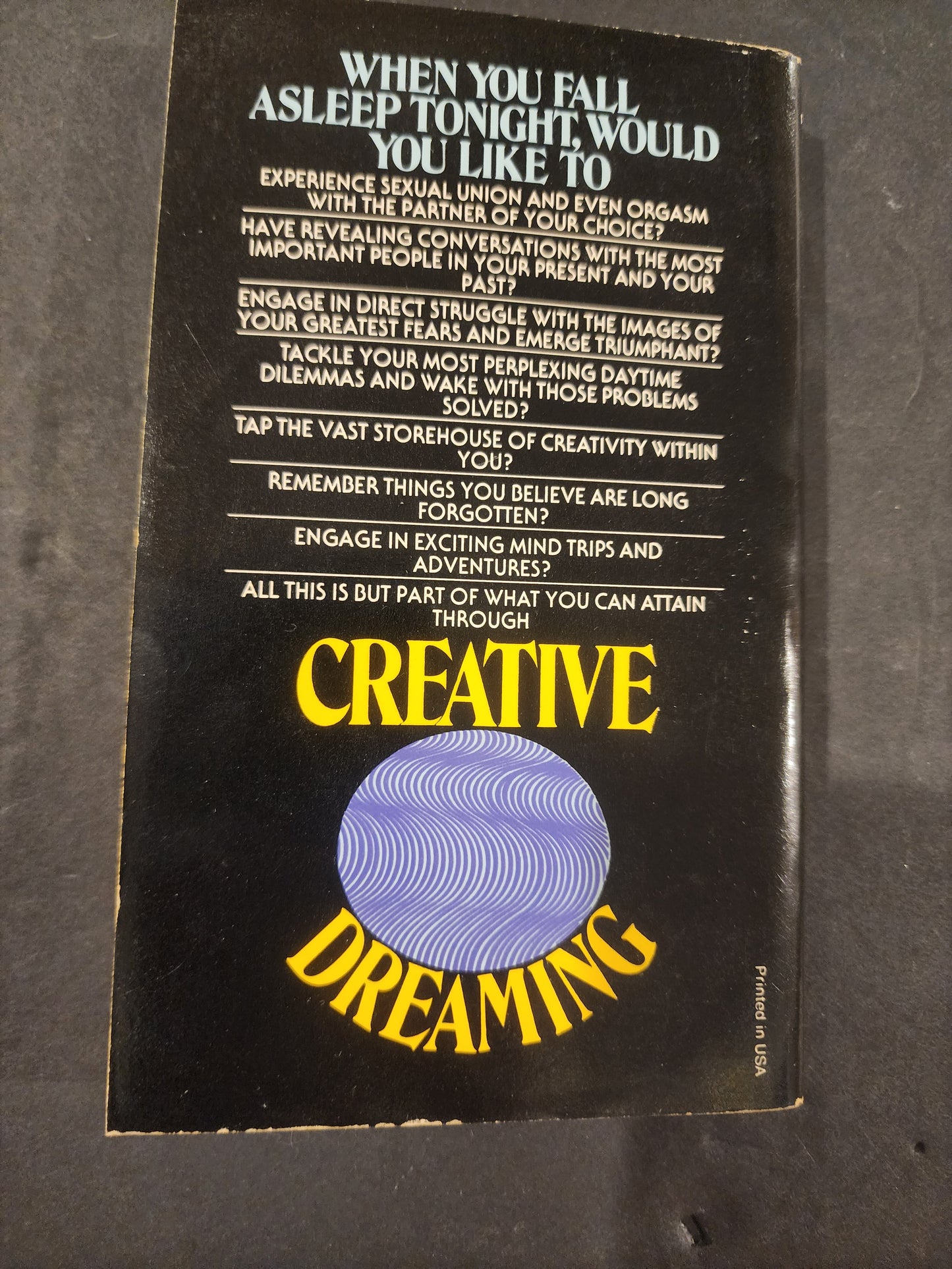 Creative Dreaming Patricia Garfield 1976 Paperback book