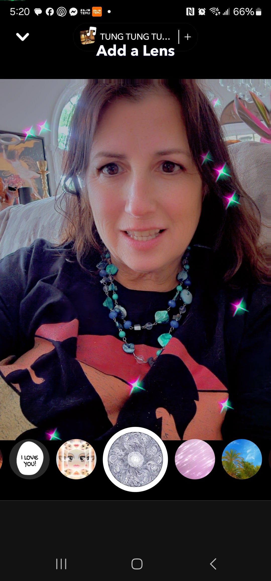 AVENUE Brand Dyed Blue Turquoise Mother of Pearl Fashion Necklace Double Strand