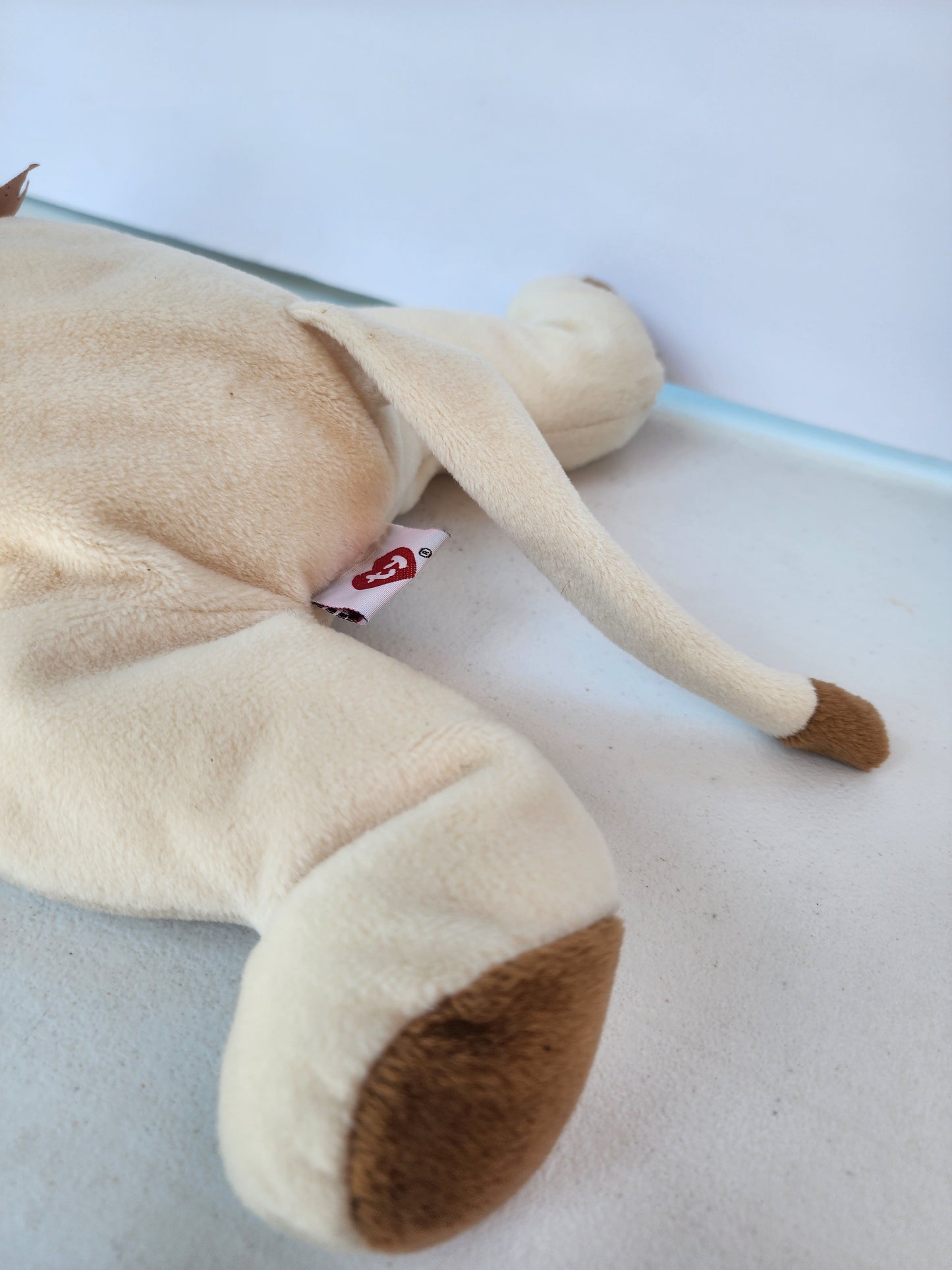 Ty Beanie Pillow Pal MEOW the Cream and Tan 13" Siamese Cat