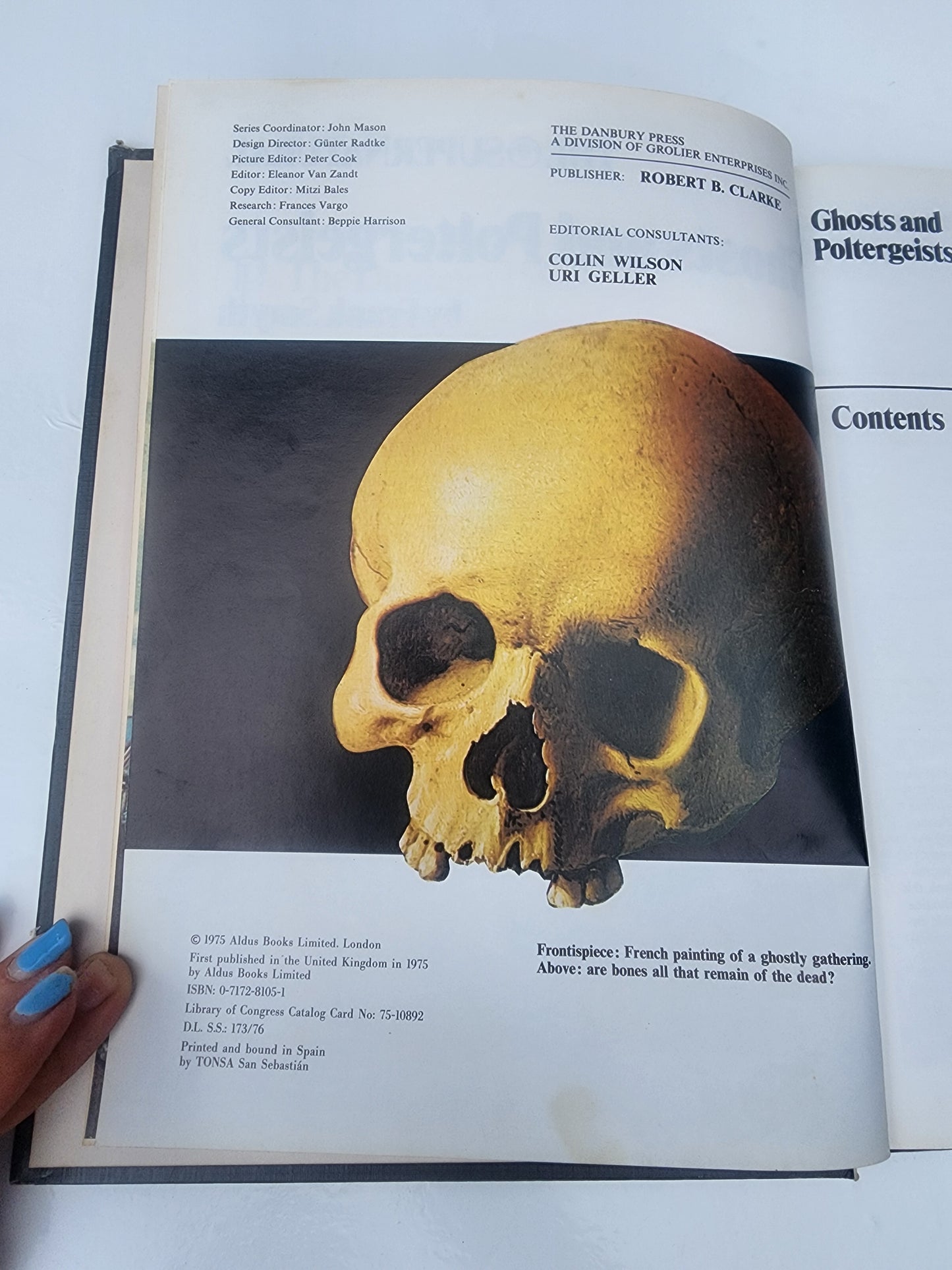 The Supernatural Ghosts & Poltergeists, Vtg Occult Hardcover 1975